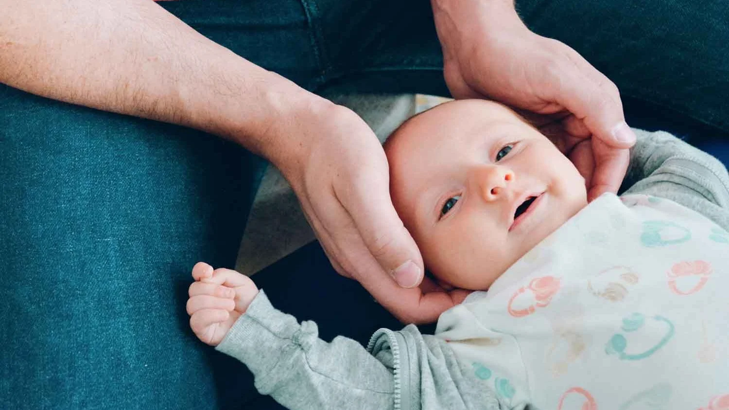 An infant receiving gentle care